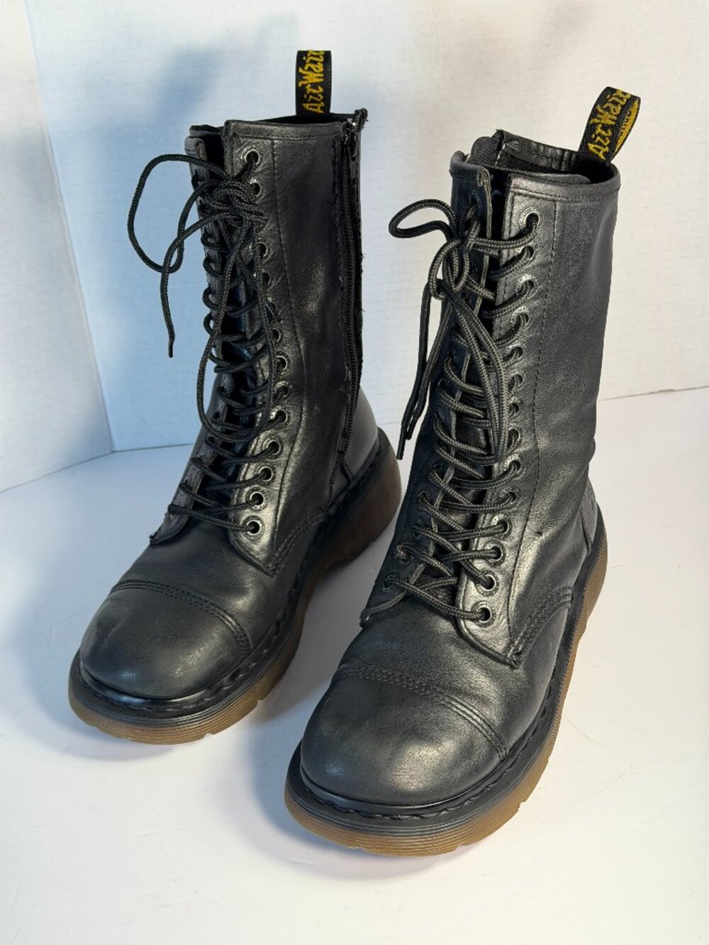 Dr.Martens Miranda vintage Black leather size L-8 Boots - Picture 9 of 16